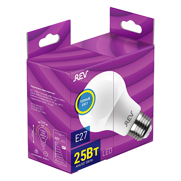 Светодиодная лампа REV E27 Груша 25Вт 32532 1